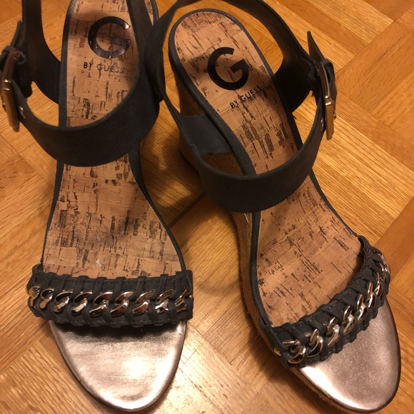 G by Guess Wedge Sandals - Picture 1 of 5